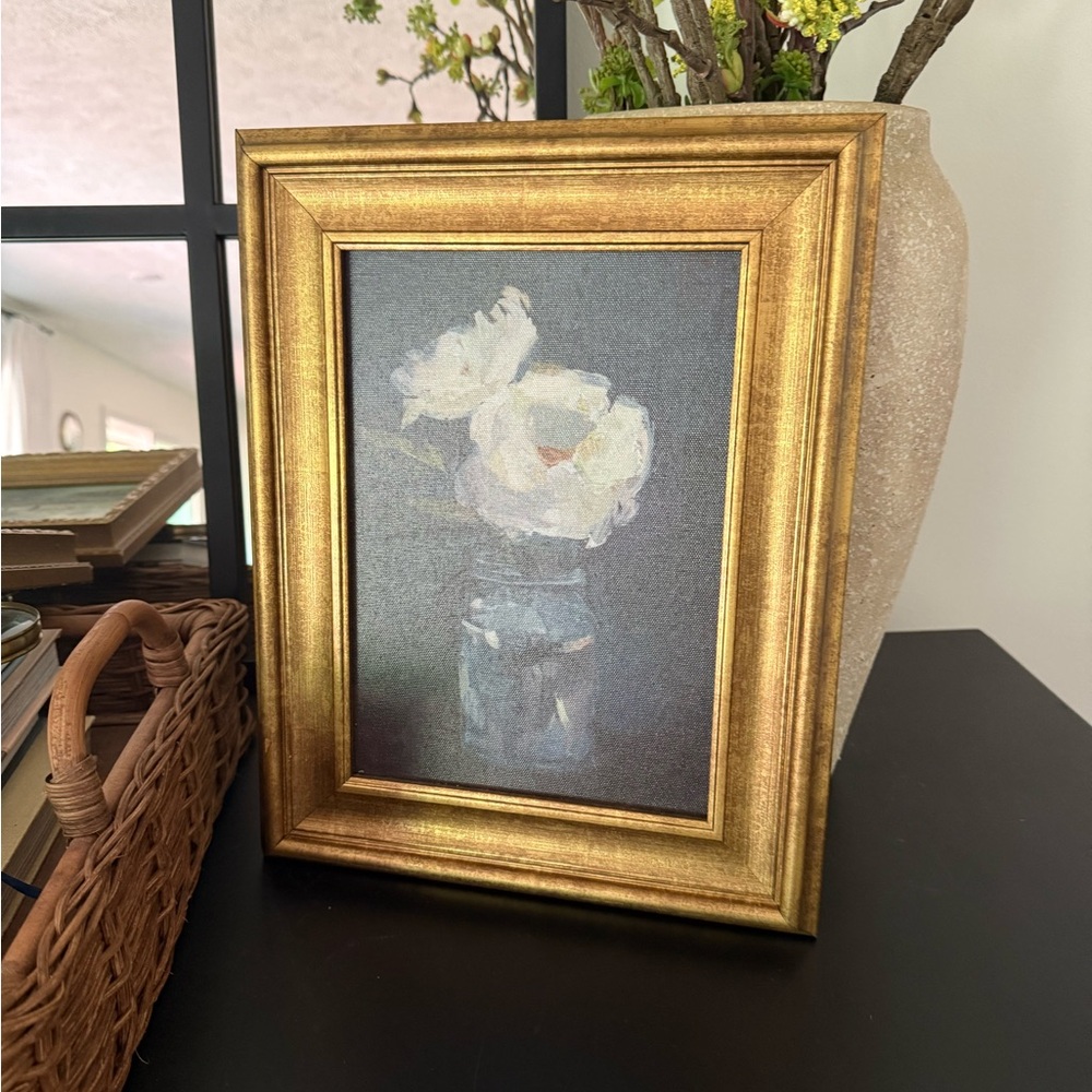 Gold Framed Floral Art Print